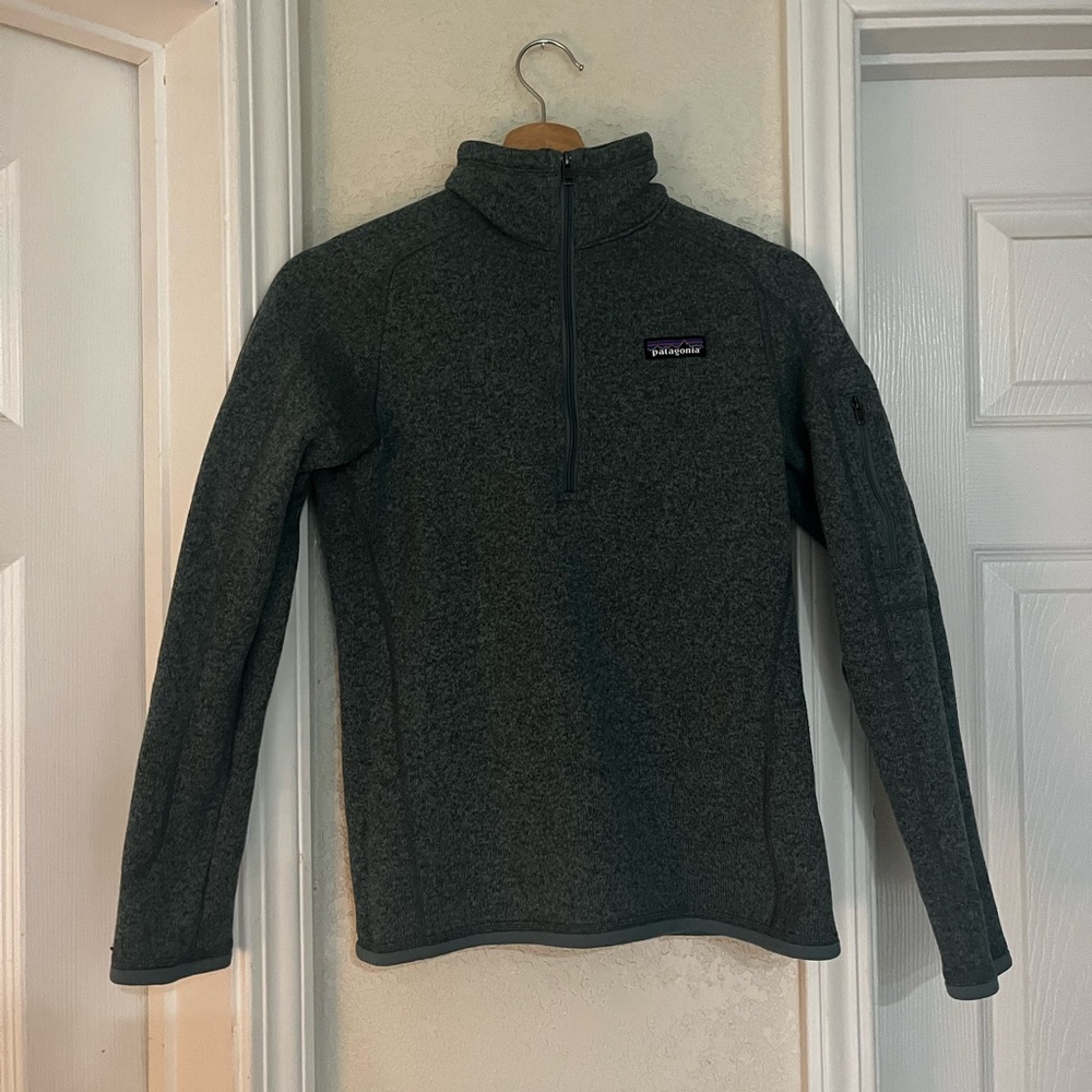 Patagonia Heathered Blue Knit Pullover